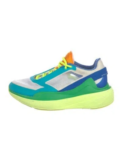 Pre-owned Stella Mccartney For Adidas Mesh Colorblock Pattern Athletic Sneakers In Green