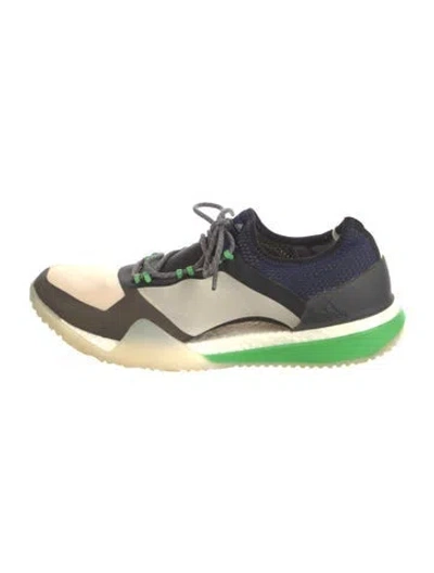 Pre-owned Stella Mccartney For Adidas Mesh Colorblock Pattern Sneakers In Neutral