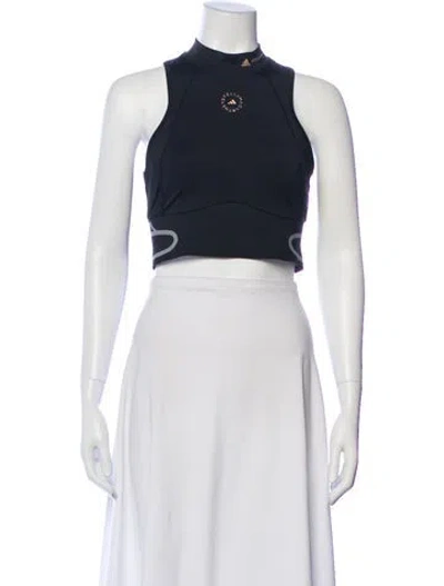 Pre-owned Stella Mccartney For Adidas Mock Neck Sleeveless Sports Bra In White