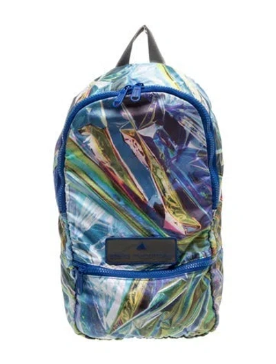 Pre-owned Stella Mccartney For Adidas Nylon Backpack In Blue