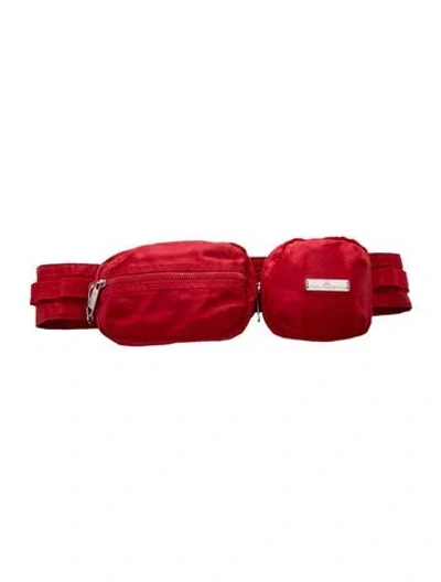Pre-owned Stella Mccartney For Adidas Nylon Belt Bag In Red