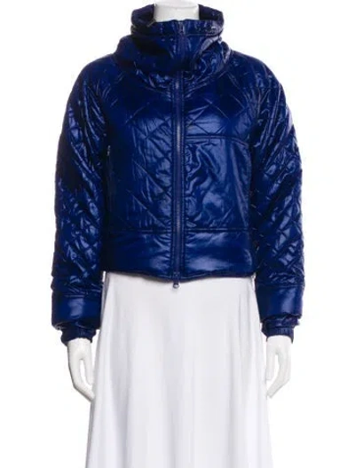 Pre-owned Stella Mccartney For Adidas Nylon Bomber Jacket In Blue