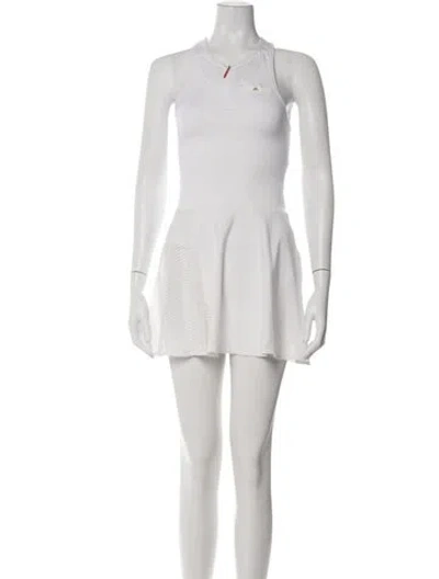Pre-owned Stella Mccartney For Adidas Nylon Mini Dress In Neutral