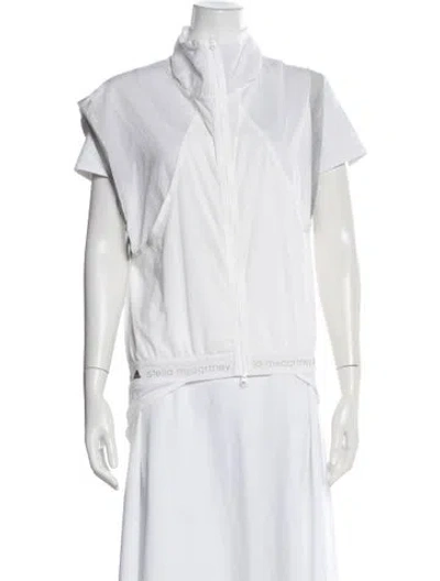 Pre-owned Stella Mccartney For Adidas Nylon Performance Jacket In White