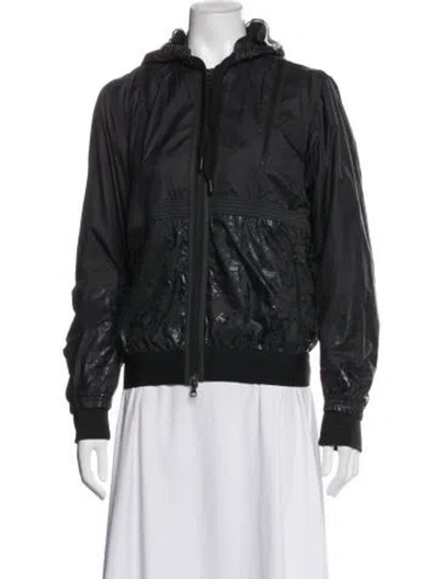 Pre-owned Stella Mccartney For Adidas Patterned Bomber Jacket In Black