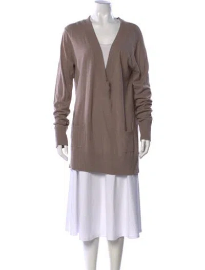 Pre-owned Stella Mccartney For Adidas Plunge Neckline Sweater In Neutral