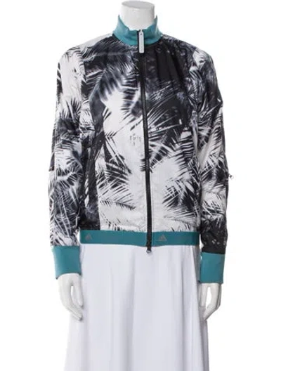 Pre-owned Stella Mccartney For Adidas Printed Bomber Jacket In Black