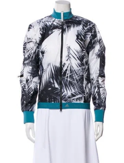 Pre-owned Stella Mccartney For Adidas Printed Bomber Jacket In Gray