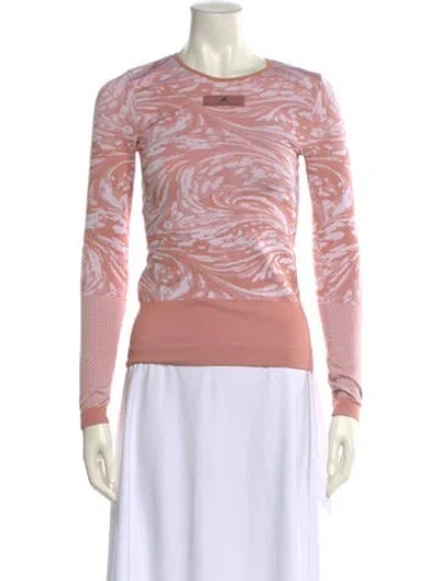 Pre-owned Stella Mccartney For Adidas Printed Crew Neck Sweatshirt In Pink