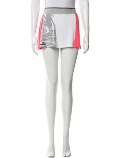Pre-owned Stella Mccartney For Adidas Printed Mini Skirt In Gray