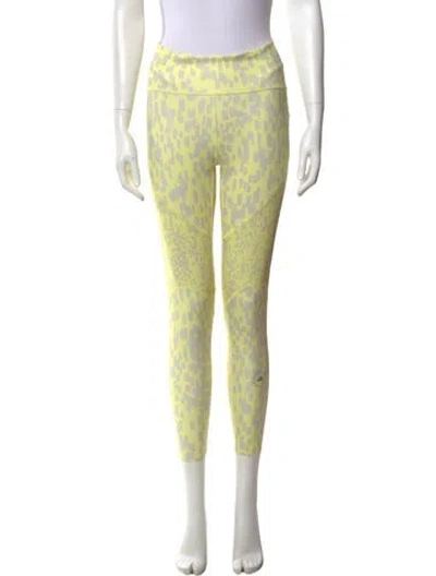 Pre-owned Stella Mccartney For Adidas Printed Skinny Leg Pants W/ Tags In Green