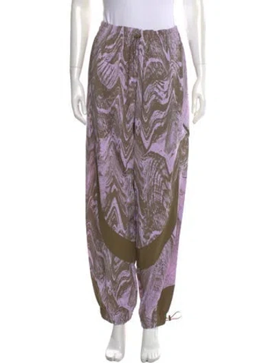 Pre-owned Stella Mccartney For Adidas Printed Skinny Leg Pants W/ Tags In Green