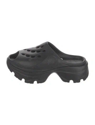 Pre-owned Stella Mccartney For Adidas Rubber Sandals In Black
