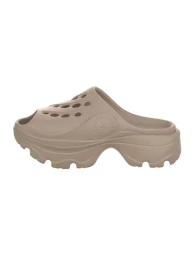 Pre-owned Stella Mccartney For Adidas Rubber Slides In Gray