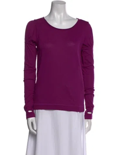 Pre-owned Stella Mccartney For Adidas Scoop Neck Long Sleeve Sweatshirt In Purple