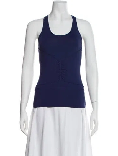 Pre-owned Stella Mccartney For Adidas Scoop Neck Sleeveless Sports Bra In Blue