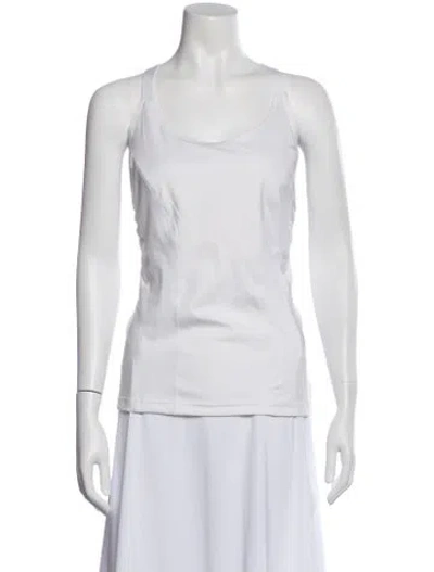 Pre-owned Stella Mccartney For Adidas Scoop Neck Sleeveless Sports Bra In White