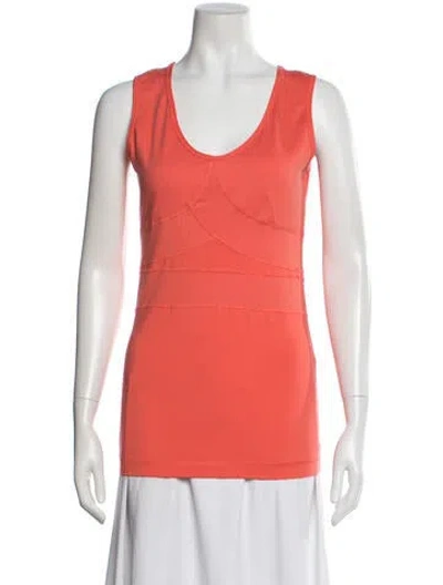 Pre-owned Stella Mccartney For Adidas Scoop Neck Sleeveless Top In Orange