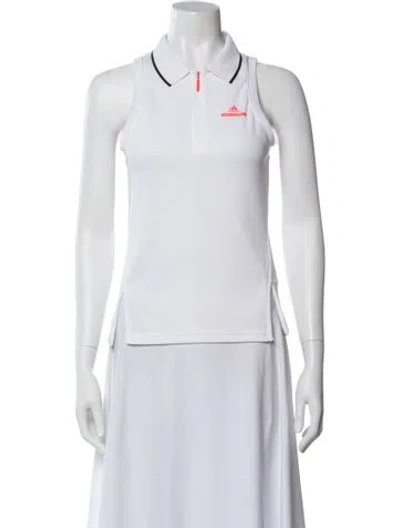 Pre-owned Stella Mccartney For Adidas Sleeveless Polo In White