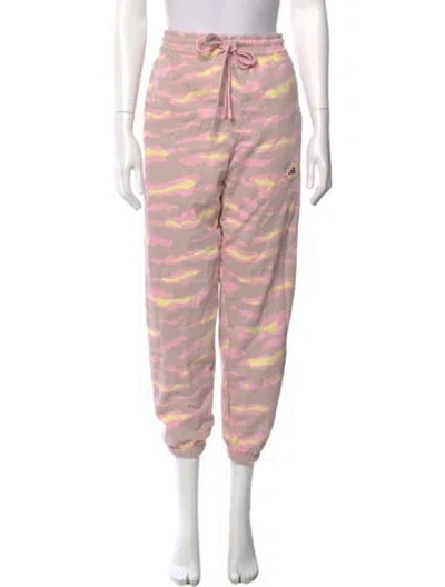 Pre-owned Stella Mccartney For Adidas Tie-dye Print Skinny Leg Pants In Pink