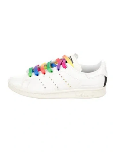 Pre-owned Stella Mccartney For Adidas Vegan Leather Sneakers In White