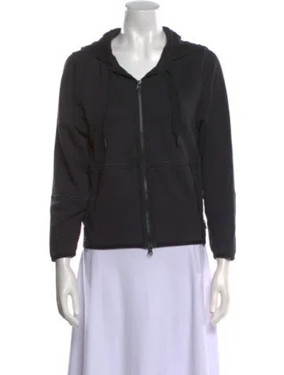 Pre-owned Stella Mccartney For Adidas V-neck Three-quarter Sleeve Sweatshirt In Black