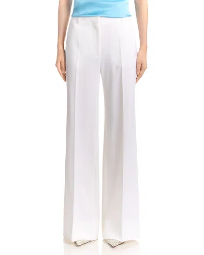 Stella Mccartney Forever Stella Bootcut Wool Trousers In White