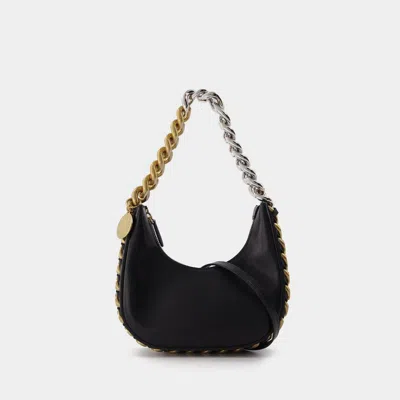 Stella Mccartney Tasche Frayme Hobo Mini In Black