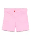 Stella Mccartney Frayed Denim Shorts In Pink