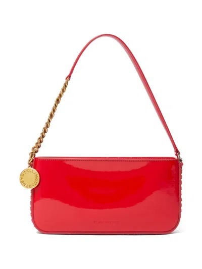 Stella Mccartney Frayme Shoulder Bag In 红色