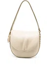Stella Mccartney Frayme Chain-link Faux-leather Shoulder Bag In Neutrals