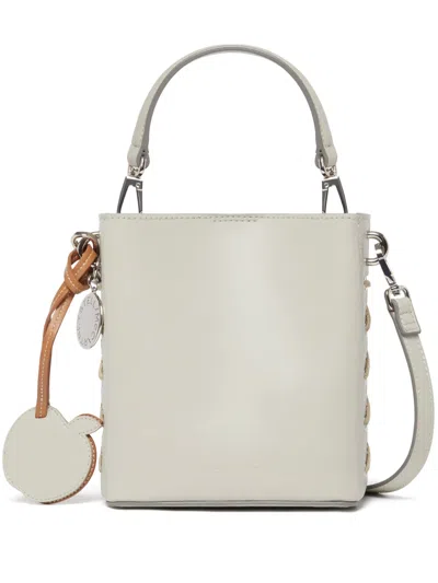 STELLA MCCARTNEY FRAYME FAUX-LEATHER BUCKET BAG