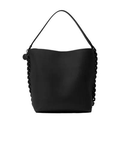 Stella Mccartney Frayme Grainy Tote Bag In Black
