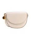 Stella Mccartney Frayme Medium Flap Shoulder Bag In Nude