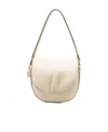 Stella Mccartney Frayme Chain-link Faux-leather Shoulder Bag In Nude