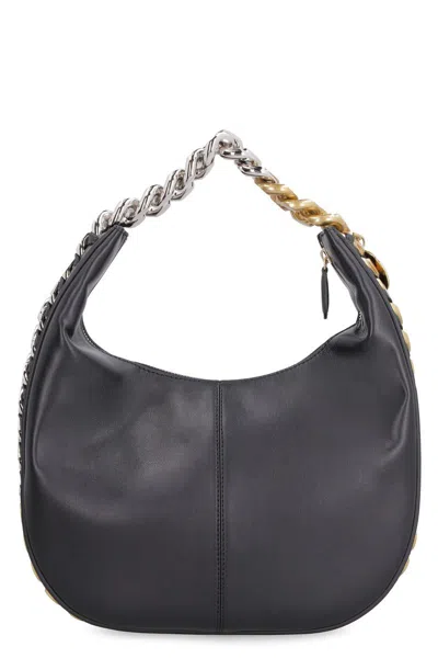 Stella Mccartney Frayme Shoulder Bag In Black