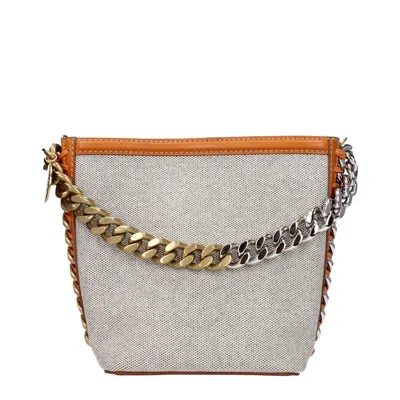 Stella Mccartney Frayme Shoulder Bag In Black
