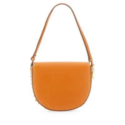 Stella Mccartney Frayme Shoulder Bag In Brown