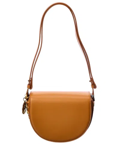 Stella Mccartney Frayme Small Flap Shoulder Bag In Brown