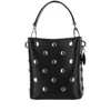 STELLA MCCARTNEY STELLA MCCARTNEY FRAYME STUDDED SMALL BUCKET BAG