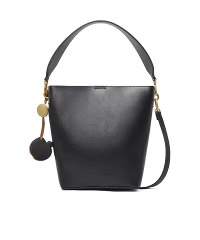 Stella Mccartney Frayme Top Handle Bag In Black