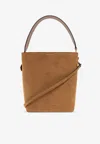 Stella Mccartney Frayme Whipstitch Crossbody Bag In Brown
