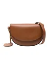 Stella Mccartney Stella Mc Cartney Frayme Flap Detail Shoulder Bag In Brown