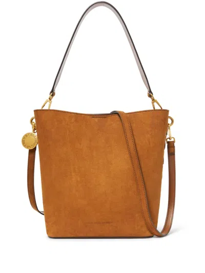 Stella Mccartney Frayme Whipstitch Tote Bag In Braun