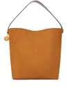 Stella Mccartney Frayme Whipstitch Tote Bag In Brown