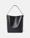 Stella Mccartney Frayme Tote Bag In Midnight Black