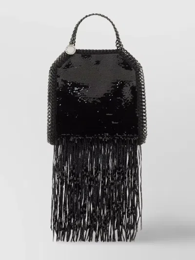 STELLA MCCARTNEY FRINGE SEQUIN CHAIN DETACHABLE TOTE BAG