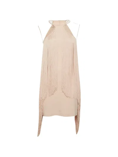 Pre-owned Stella Mccartney Fringed Mini Dress In Pink