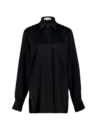 Stella Mccartney Fringed Satin Shirt In Multi