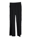 Stella Mccartney Fringed Trousers In Black Wool In Black